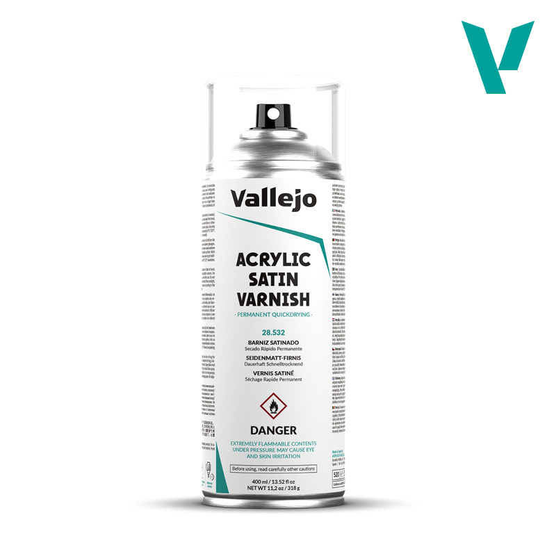 Vallejo Auxiliaries - Acrylic Satin Spray Varnish